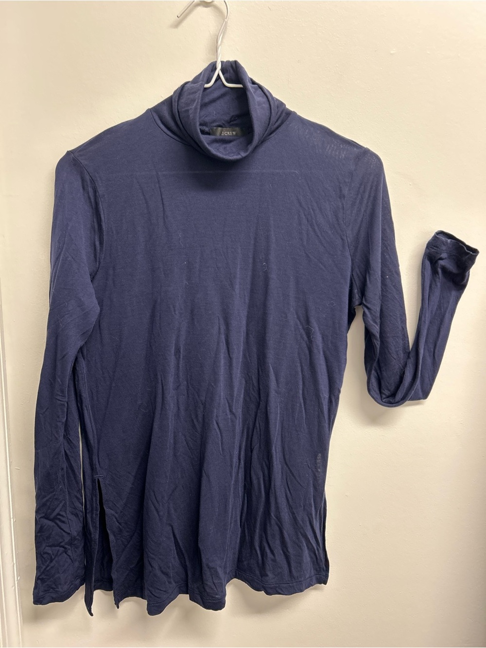 J. Crew  Dark Blue Turtleneck Long Sleeve Sweater